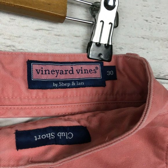 Vineyard Vines Mens Shorts 30 Pink Club Short Flat Front Summer Preppy Style - Picture 4 of 6